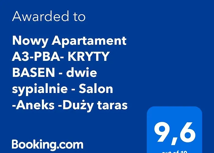 Nowy A3-pba- Kryty Basen - Dwie Sypialnie - Salon -aneks -duzy Taras Апартаменты *